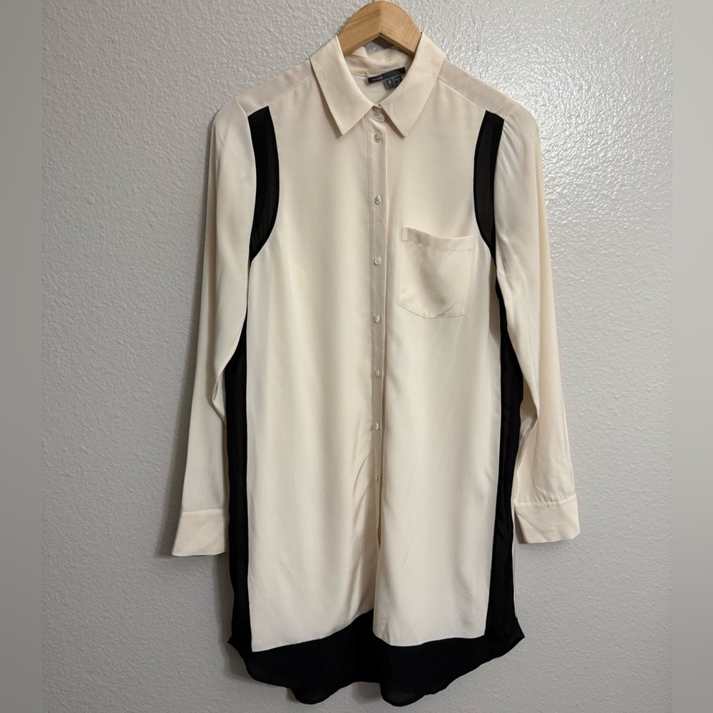 Vince Crepe de Chine Shirtdress - Picture 2 of 10